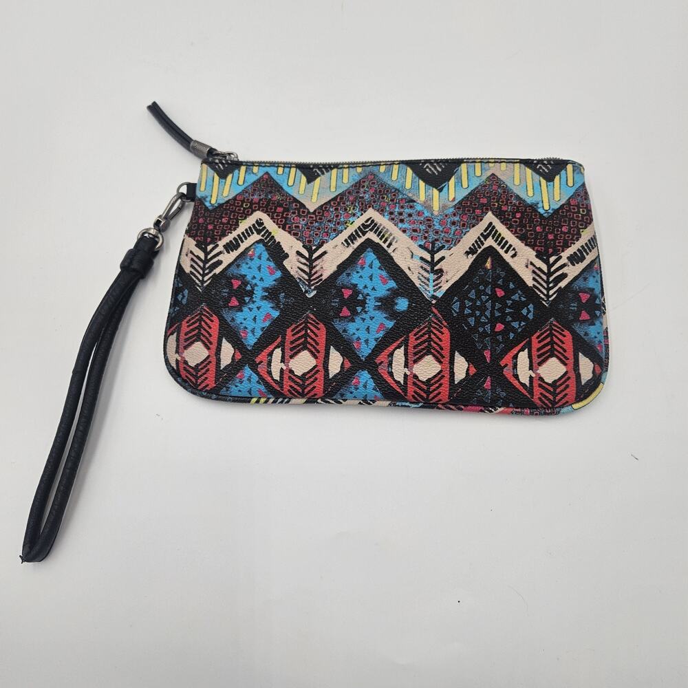 The Sak Chevron Credit Card Charging Station Power Bank Coin Purse Happy & Free